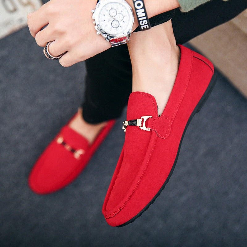 Spring Men Casual Shoes Fashion Peas Driving Male Shoes Adult Lazy Men Sneakers Slip on Flat Man Walking Footwear Big Size