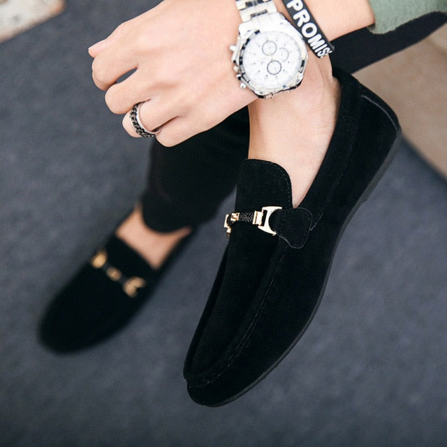 Spring Men Casual Shoes Fashion Peas Driving Male Shoes Adult Lazy Men Sneakers Slip on Flat Man Walking Footwear Big Size