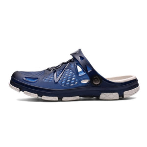 Summer men Beach Slippers Fashion Jelly Shoes Men Beach Sandals  Outdoor Casual Walking Beach Flip Flops Men Shoes
