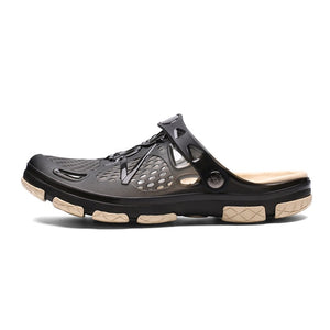 Summer men Beach Slippers Fashion Jelly Shoes Men Beach Sandals  Outdoor Casual Walking Beach Flip Flops Men Shoes