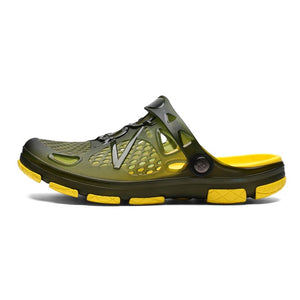 Summer men Beach Slippers Fashion Jelly Shoes Men Beach Sandals  Outdoor Casual Walking Beach Flip Flops Men Shoes