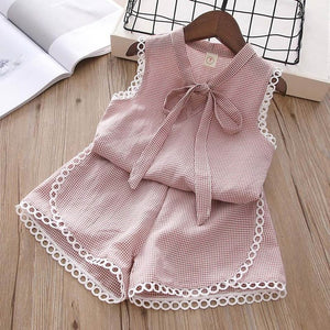Humor Bear Girls clothes Girls Sets Summer Set 2019 Kids Clothes Girls Clothing Sets Two-Piece Kids Suit children clothing