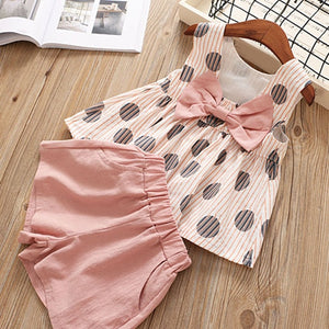 Humor Bear Girls clothes Girls Sets Summer Set 2019 Kids Clothes Girls Clothing Sets Two-Piece Kids Suit children clothing