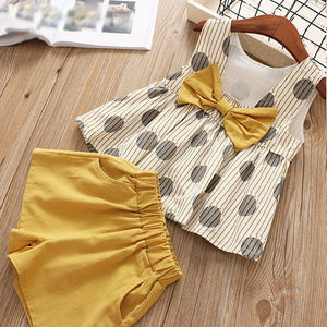 Humor Bear Girls clothes Girls Sets Summer Set 2019 Kids Clothes Girls Clothing Sets Two-Piece Kids Suit children clothing